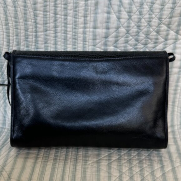 Bally Black Alligator Shoulder Bag with Wallet - Picture 4 of 16